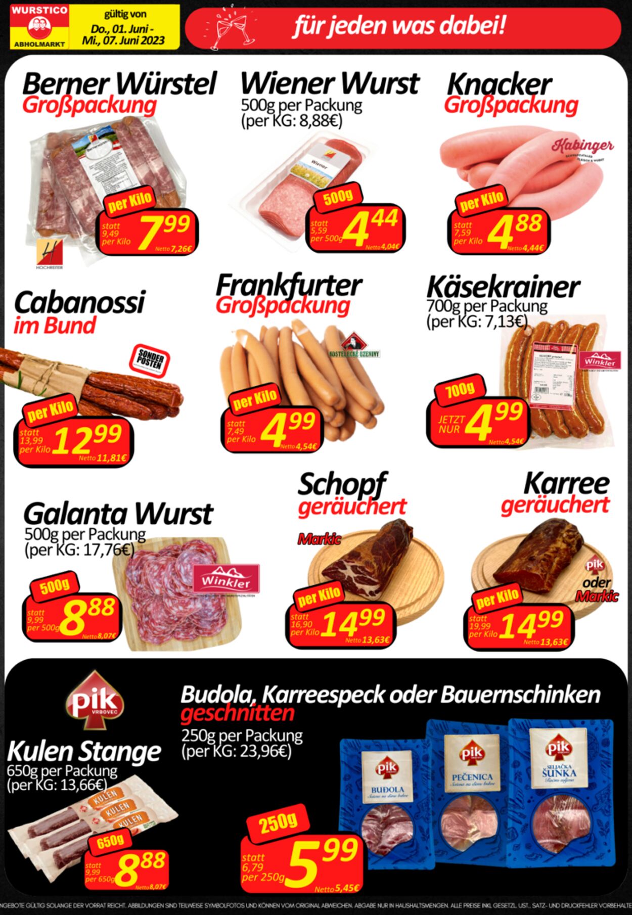 Prospekt Wurstico 01.06.2023 - 07.06.2023