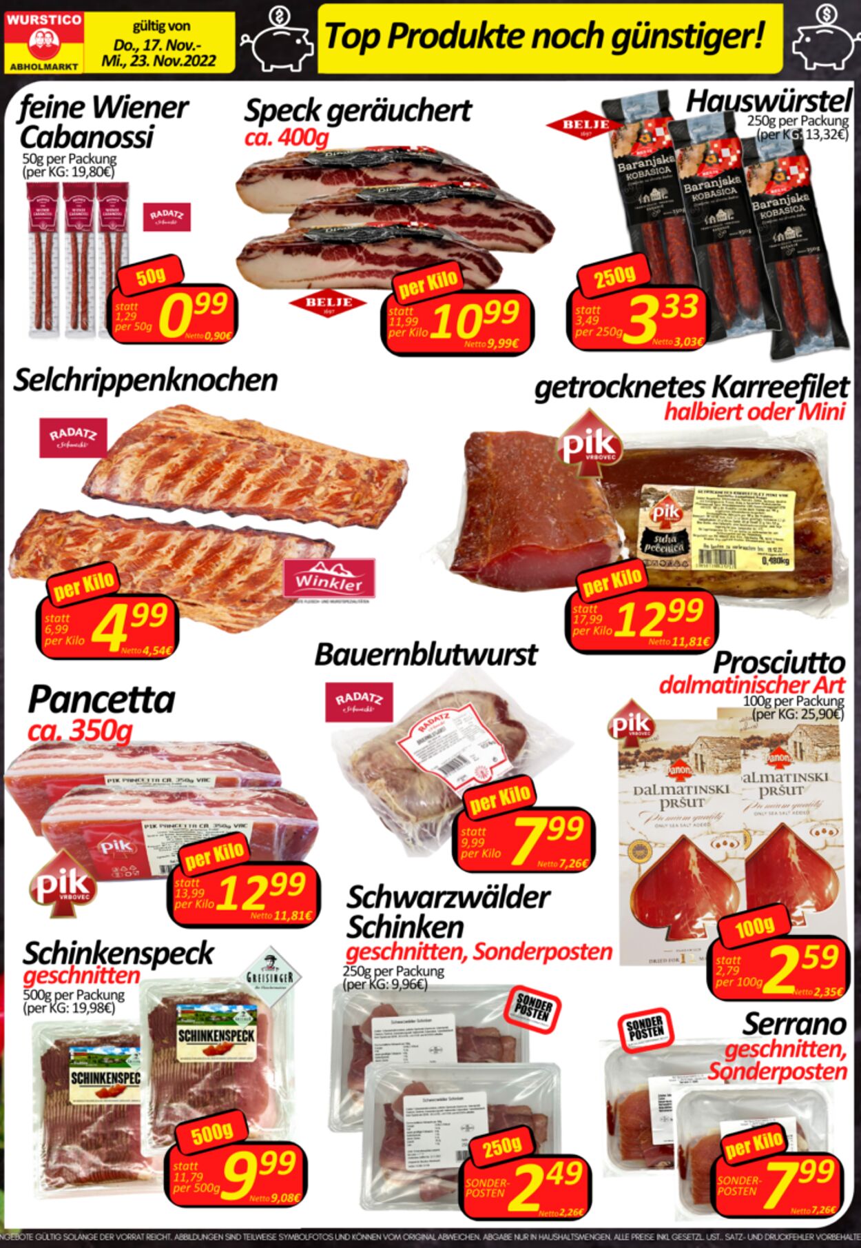 Prospekt Wurstico 24.11.2022 - 30.11.2022