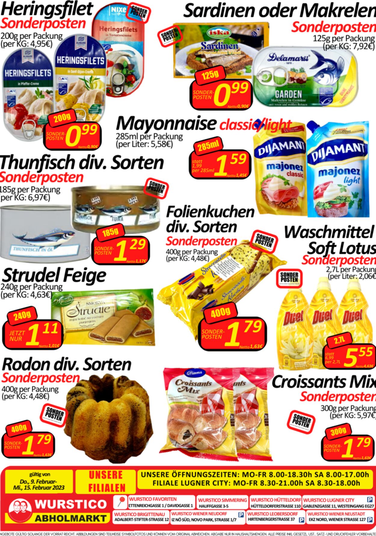 Prospekt Wurstico 09.02.2023 - 15.02.2023