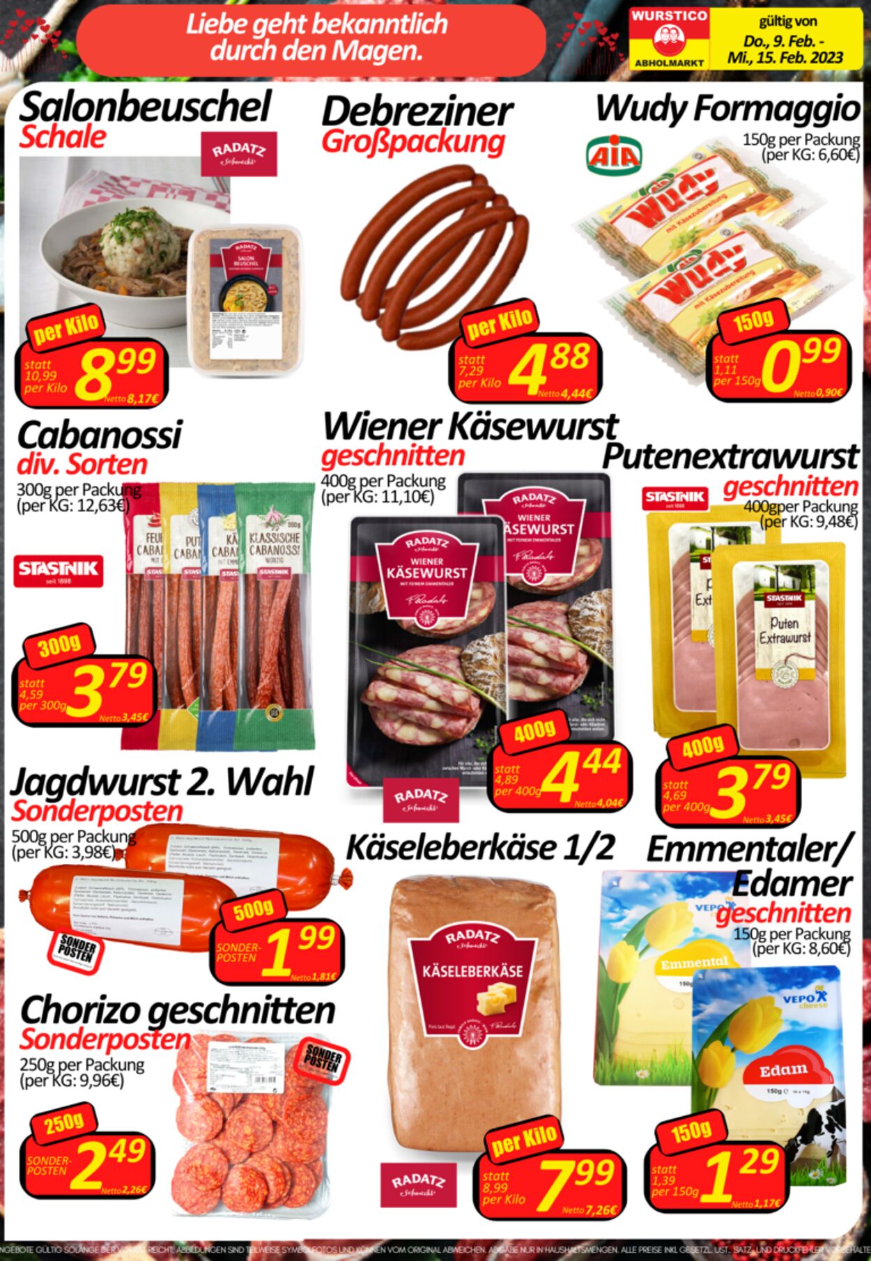 Prospekt Wurstico 09.02.2023 - 15.02.2023