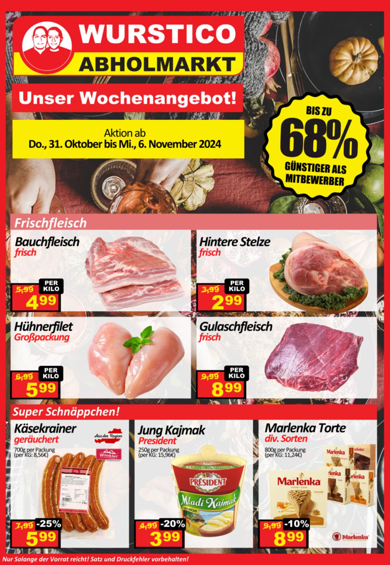 Prospekt Wurstico 30.10.2024 - 10.11.2024