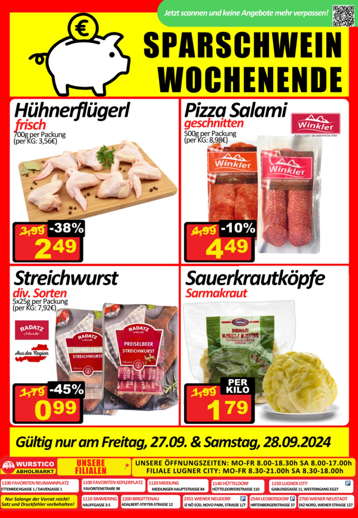 Prospekt Wurstico 25.09.2024 - 03.10.2024