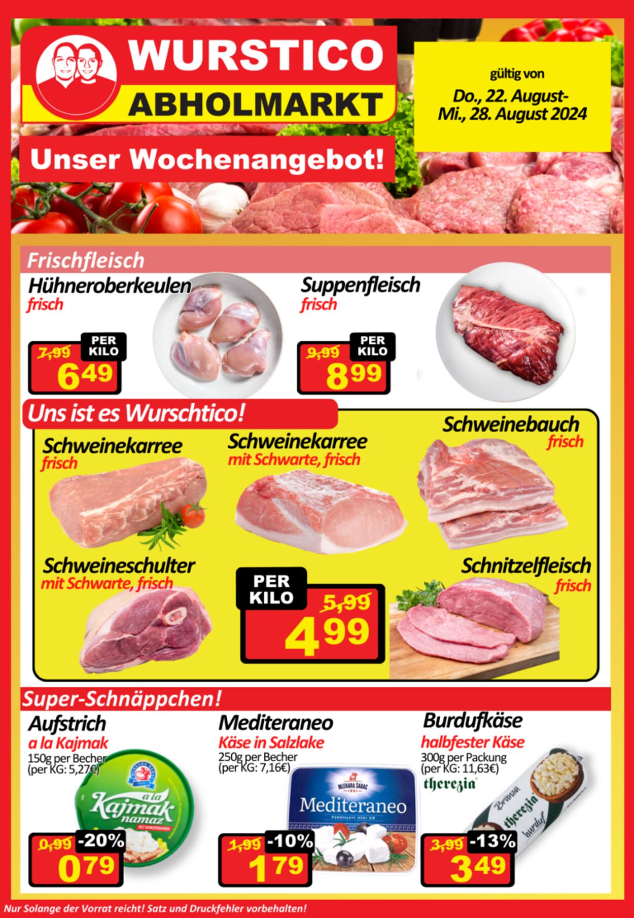 Prospekt Wurstico 22.08.2024 - 28.08.2024