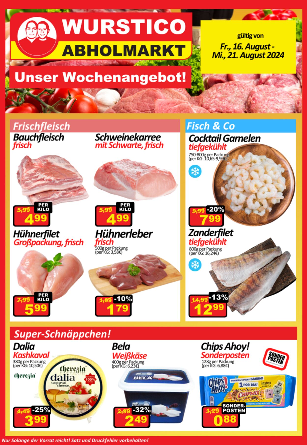 Prospekt Wurstico 16.08.2024 - 21.08.2024