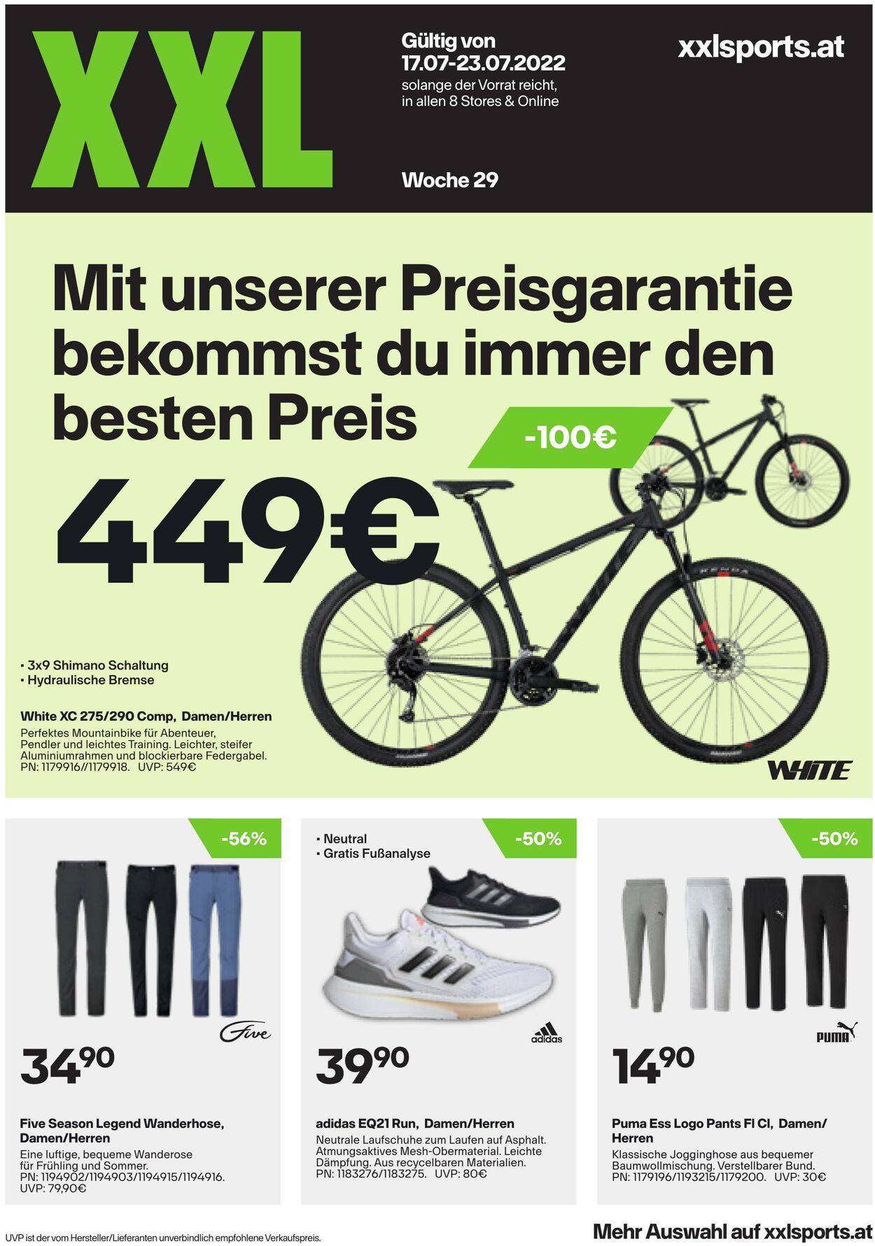 Prospekt XXL Sports 17.07.2022 - 23.07.2022