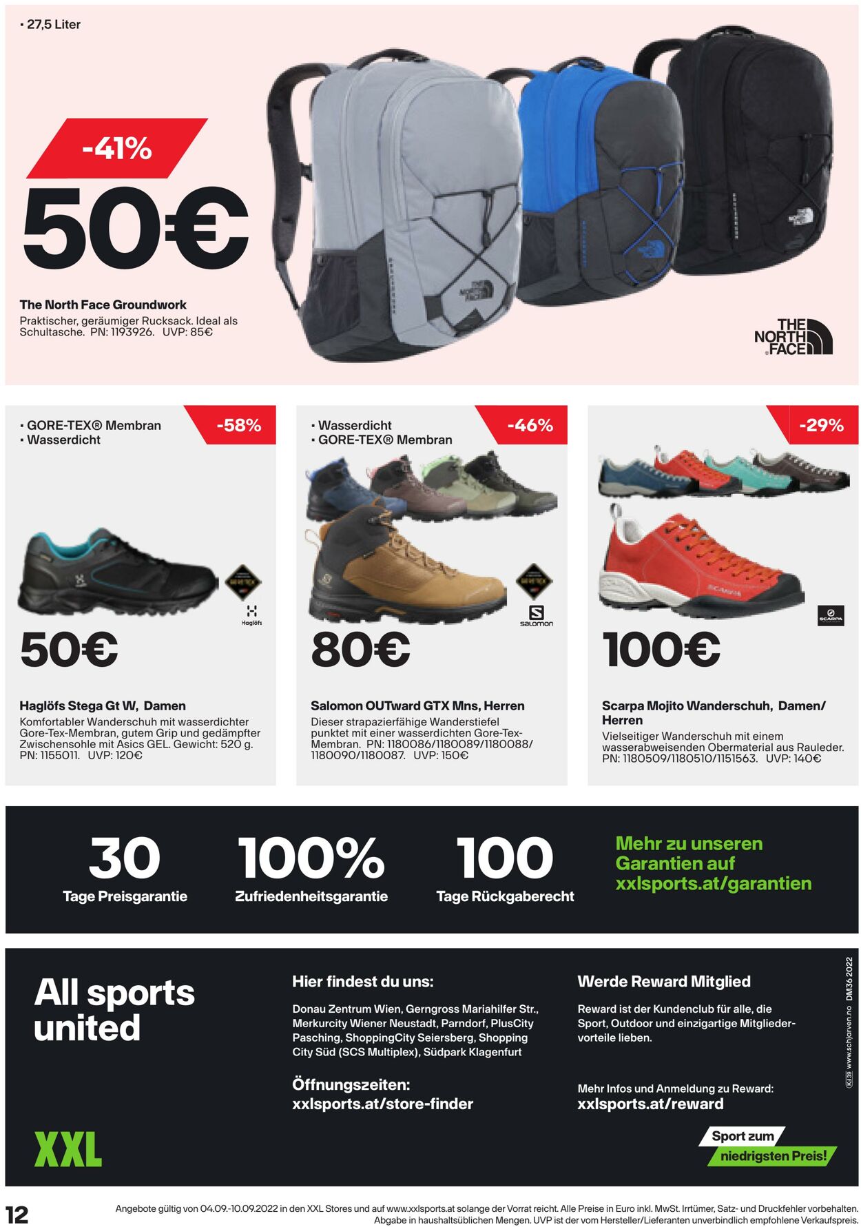 Prospekt XXL Sports 04.09.2022 - 10.09.2022