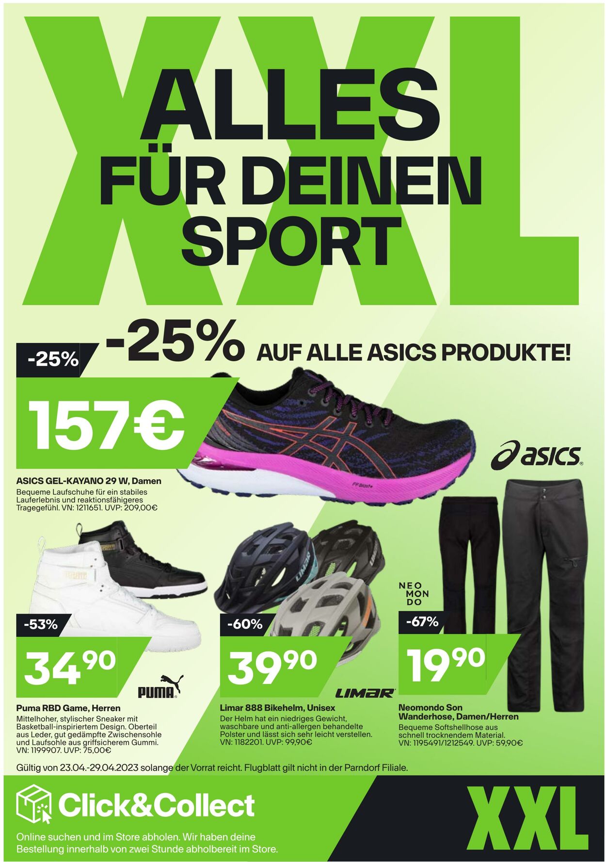 Prospekt XXL Sports 23.04.2023 - 29.04.2023