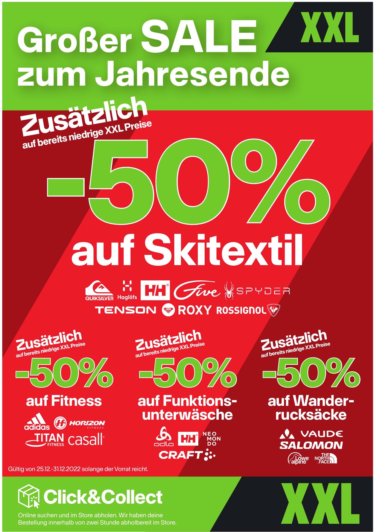 Prospekt XXL Sports 25.12.2022 - 31.12.2022